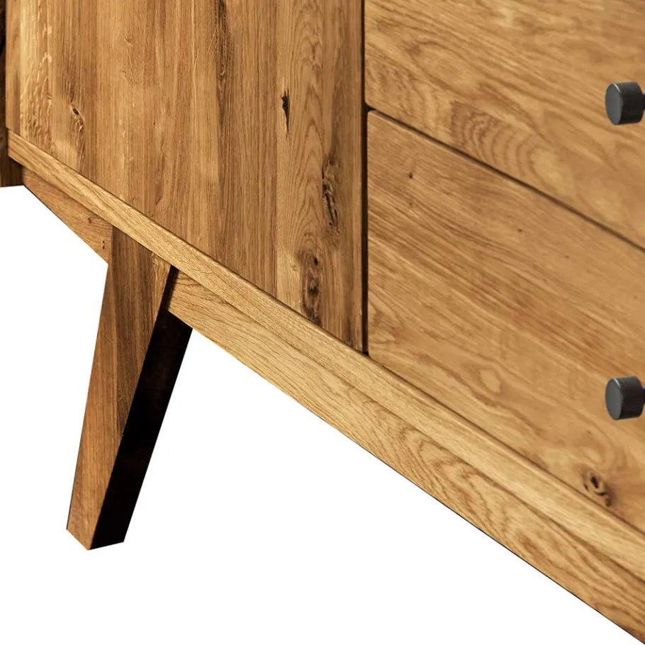 Best Wohnen Kombi Holzkommode aus geölter Wildeiche - Hardus