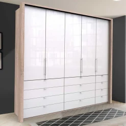 Clearance Wohnen Kombi Kleiderschrank mit 12 Schubkästen - Bosays