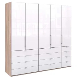 Clearance Wohnen Kombi Kleiderschrank mit 12 Schubkästen - Bosays