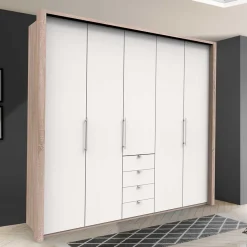 Clearance Wohnen Kombi-Kleiderschrank 3 türig & 4 Schubladen - Vaclyn