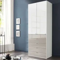 Clearance Wohnen Kombi-Schlafzimmerschrank zweifarbig - Pascan
