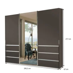 Sale Wohnen Kombi-Schlafzimmerschrank 300 cm breit - Ostranca