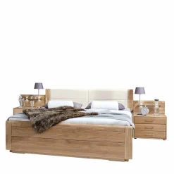 Best Wohnen Komfort Doppelbett Anglesia und Nachttisch Set (dreiteilig)