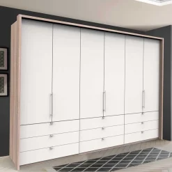 Discount Wohnen Komfort Kleiderschrank mit drei Falttüren - Vaclyn