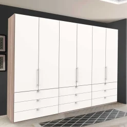 Discount Wohnen Komfort Kleiderschrank mit drei Falttüren - Vaclyn