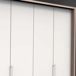 Discount Wohnen Komfort Kleiderschrank mit drei Falttüren - Vaclyn