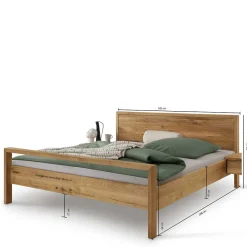 Best Wohnen Komfort-Einzelbett in 140x200 aus Wildeiche - Martinez