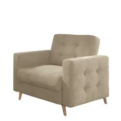 Wohnen Komfortsessel in Beige Chenille - Esmea