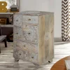 Clearance Wohnen Kommode in Holz White Wash - Troyes