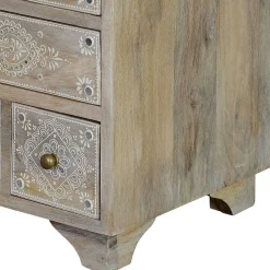 Clearance Wohnen Kommode in Holz White Wash - Troyes