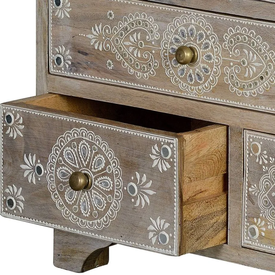 Clearance Wohnen Kommode in Holz White Wash - Troyes