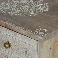 Clearance Wohnen Kommode in Holz White Wash - Troyes