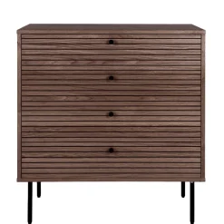Best Wohnen Kommode mit dunklem Furnier in Braun - Wega