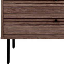 Best Wohnen Kommode mit dunklem Furnier in Braun - Wega