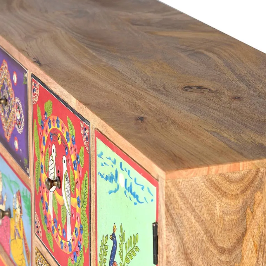 New Wohnen Kommode mit farbenfrohen Orient Motiven - Precio