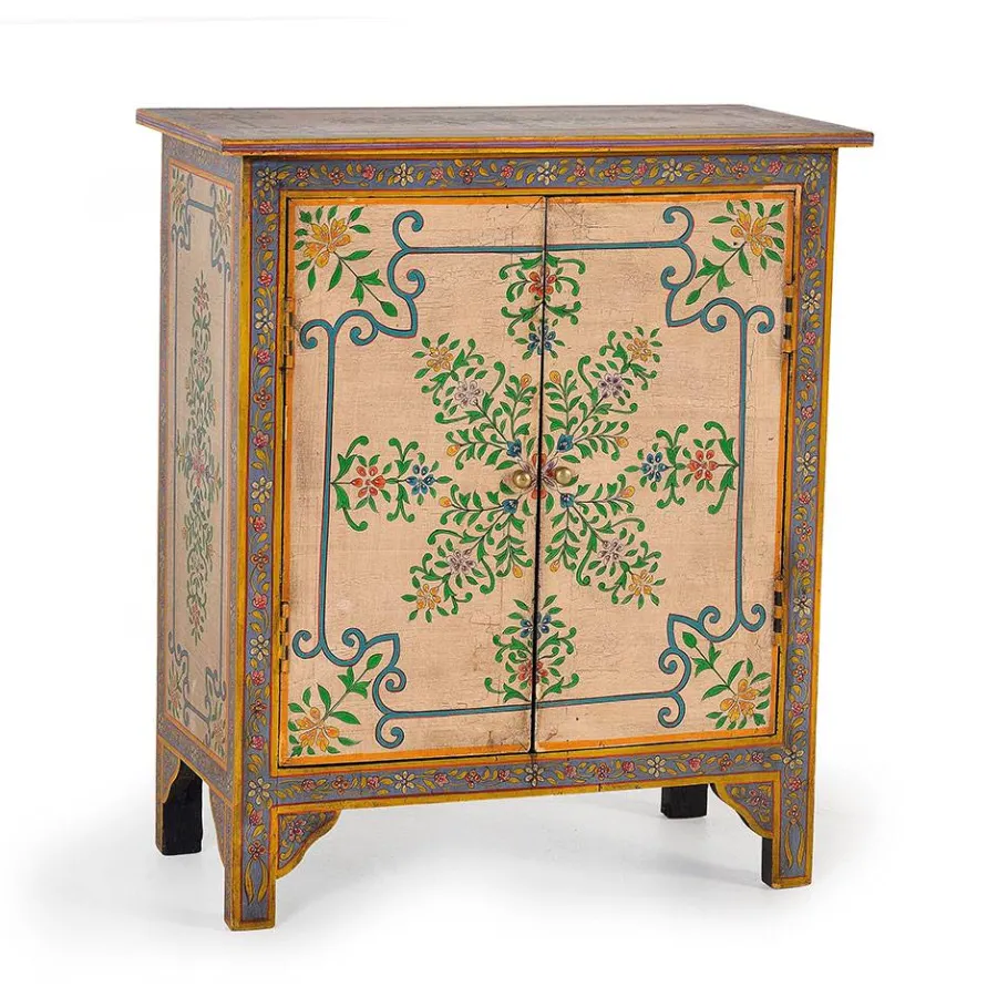 Clearance Wohnen Kommode mit folkloristischen Blumen Motiven - Cacressa