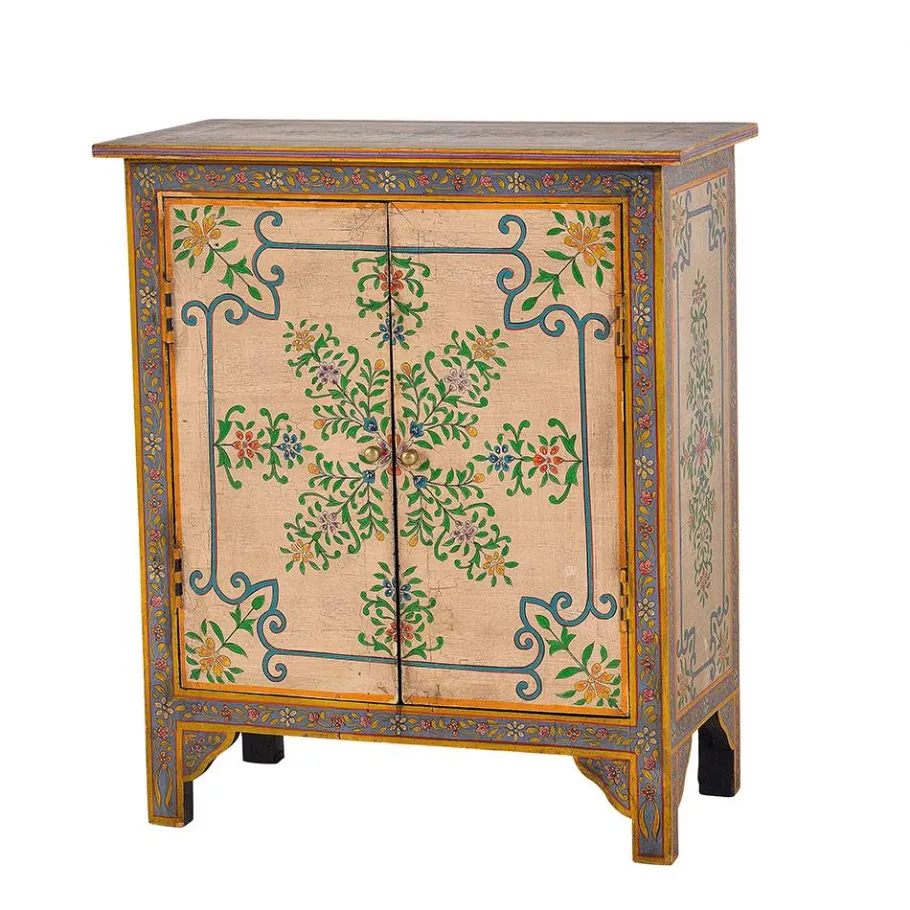 Clearance Wohnen Kommode mit folkloristischen Blumen Motiven - Cacressa