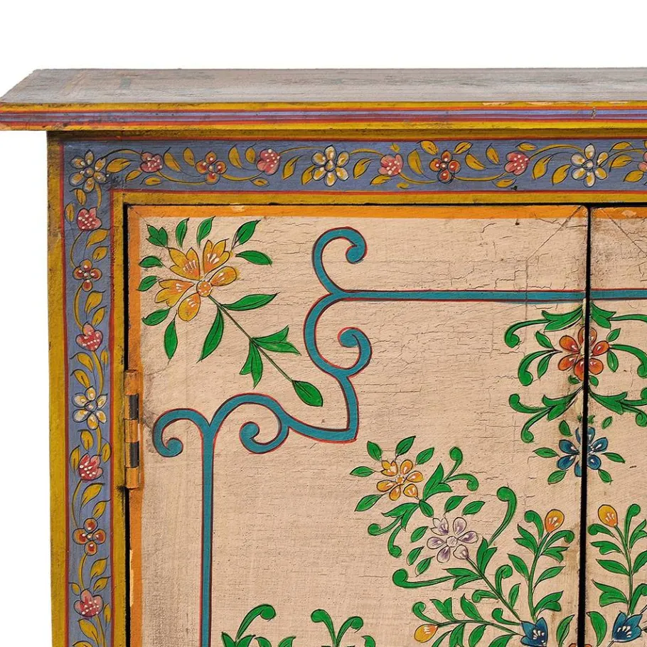 Clearance Wohnen Kommode mit folkloristischen Blumen Motiven - Cacressa