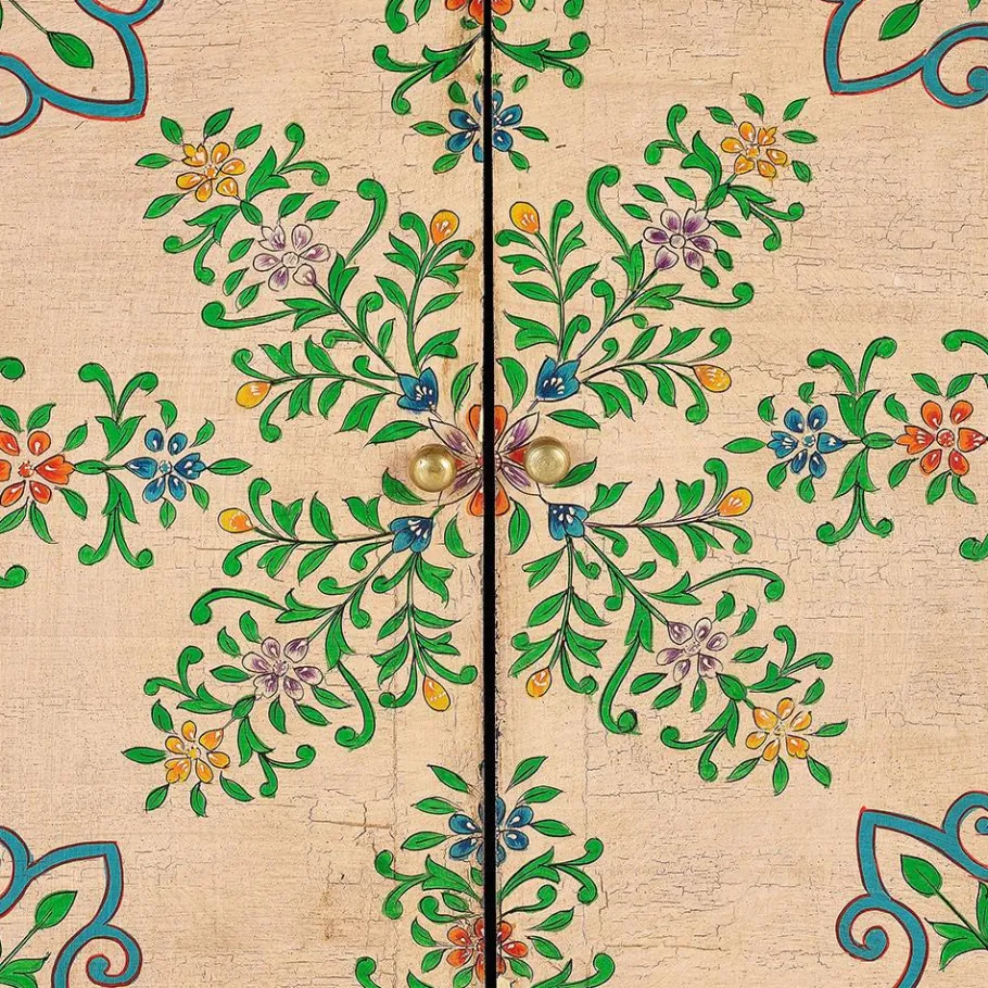 Clearance Wohnen Kommode mit folkloristischen Blumen Motiven - Cacressa