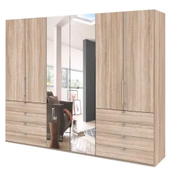 Sale Wohnen Kompakt Kleiderschrank mit Spiegel mittig - Zayun
