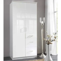 New Wohnen Kompakter Kleiderschrank in Weiß - Venture