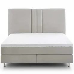 Hot Wohnen Komplett Boxspringbett in Creme - Skowera