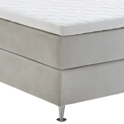 Hot Wohnen Komplett Boxspringbett in Creme - Skowera