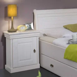 Clearance Wohnen Komplett Schlafzimmer Janeira in Weiß (vierteilig)