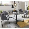 Clearance Wohnen Komplette Essgruppe im Industrial Style - Calist (fünfteilig)