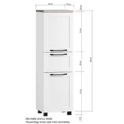 Wohnen Kompletteinrichtung Bad Möbelset - Gyatso (fünfteilig)