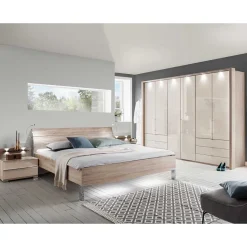 Online Wohnen Komplett-Schlafzimmer in Creme - Rativian (vierteilig)
