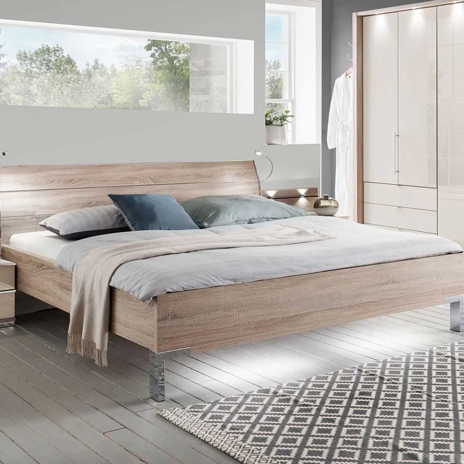 Online Wohnen Komplett-Schlafzimmer in Creme - Rativian (vierteilig)