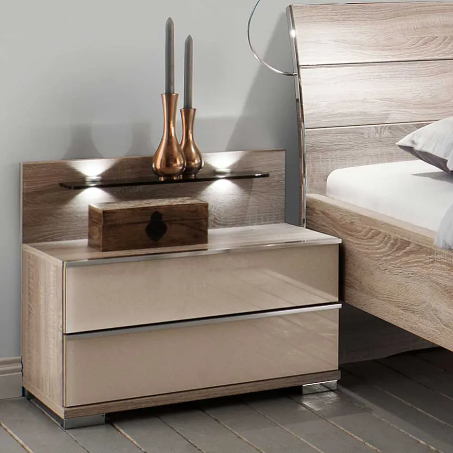 Online Wohnen Komplett-Schlafzimmer in Creme - Rativian (vierteilig)
