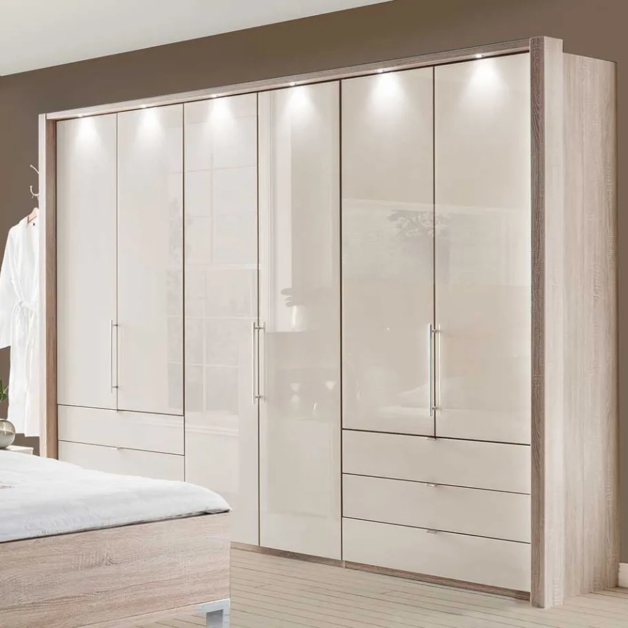 Online Wohnen Komplett-Schlafzimmer in Creme - Rativian (vierteilig)