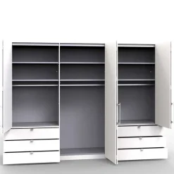 Online Wohnen Komplett-Schlafzimmer in Creme - Rativian (vierteilig)