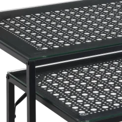 Outlet Wohnen Konsolentisch Duo in Schwarz - Panfreda (zweiteilig)