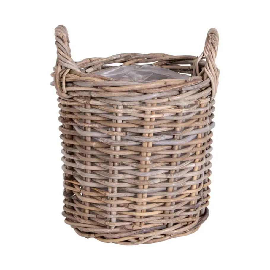 New Wohnen Körbe mit Griffen aus Rattangeflecht - Onda (vierteilig)
