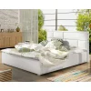 Hot Wohnen Kunstleder Doppelbett in Weiß - Vagos