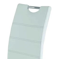 Discount Wohnen Kunstleder Esszimmer Stühle in Weiß - Mengiz (Set)