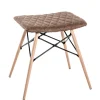 Wohnen Kunstleder Hocker im Skandi Design - Arianno