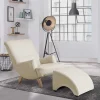 Outlet Wohnen Kunstleder Polstersessel in Cremefarben - Durango