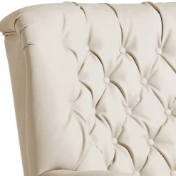 Best Wohnen Kunstleder Wohnzimmersessel in Beige und Buche - That