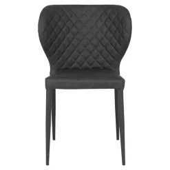 Wohnen Kunstlederstühle mit Rauten Steppung - Trendenca (4er Set)