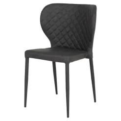 Wohnen Kunstlederstühle mit Rauten Steppung - Trendenca (4er Set)