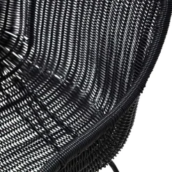 Wohnen Kunstrattan Stühle in Schwarz - Delhia (2er Set)