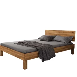 Hot Wohnen Kurzes Bett aus Wildeiche mit 190cm Länge - Olbysca