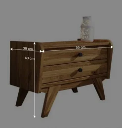 Discount Wohnen Kurzes Bett mit Unterlänge 190 cm - Hardus (dreiteilig)