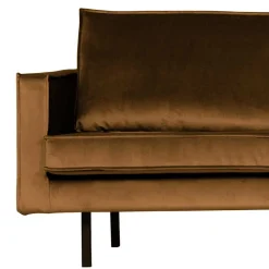 Best Wohnen L Sofa Couchecke mit Samtbezug Honig Gelb - Saguan