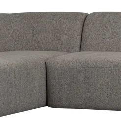 Online Wohnen L Sofa im Skandi Design in Grau Chenille - Grandessa