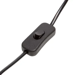 Outlet Wohnen Lampenfuß aus Metall mit Papierkordel Geflecht - Notana